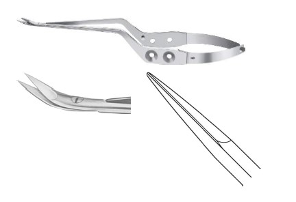 НАГЕЛЬ МІКРО НОЖИЦІ 45DG 200M